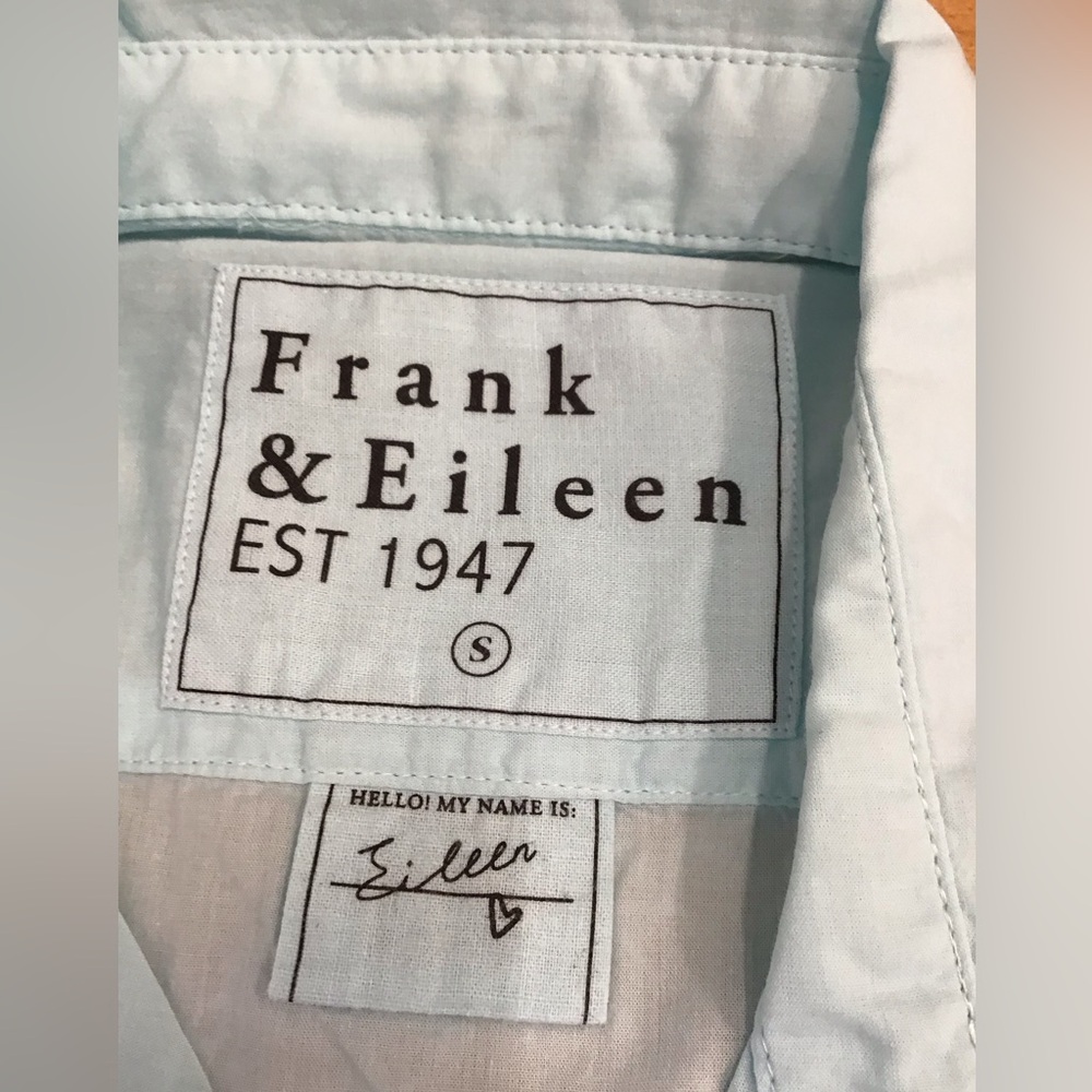 Frank & Eileen Light Blue Cotton Shirt - Picture 3 of 4